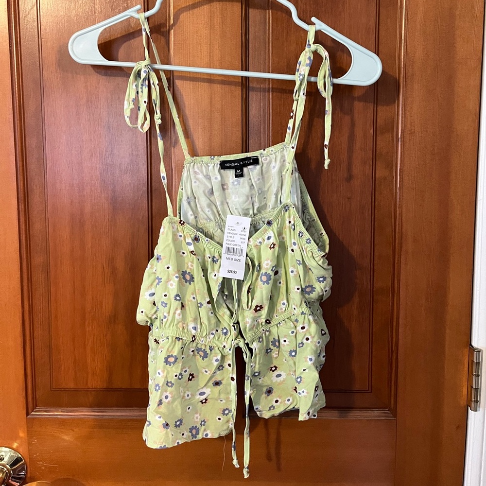 Floral Cropped Tank Top